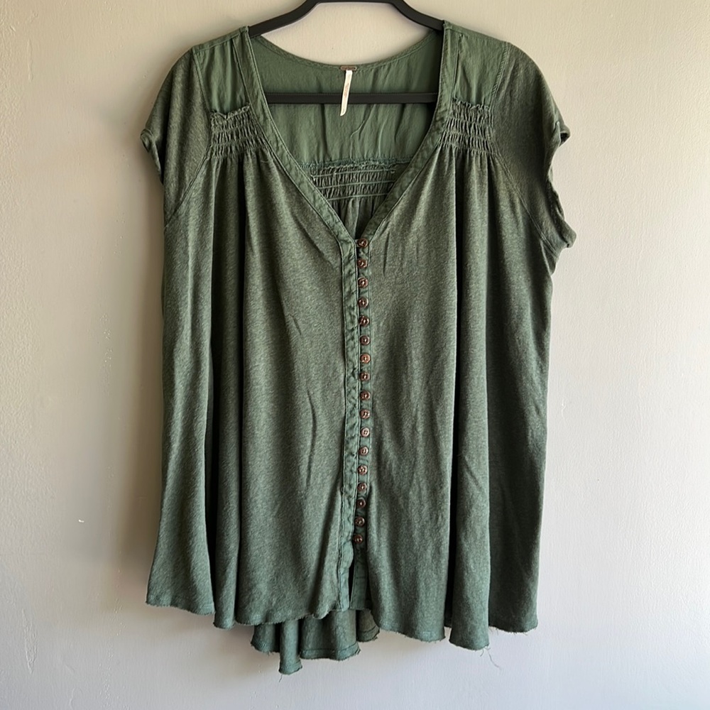 Free People Green Mini Dress